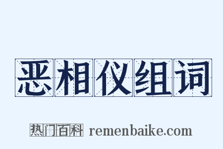 恶相仪组词是什么意思的图片